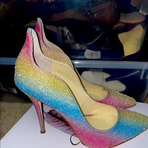 Jessica Simpson Wayva Embellished Bedazzled Pumps size 9 Worn once